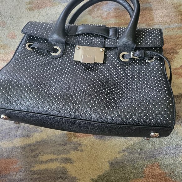 Jimmy Choo Black Tote with Silver Detailing - Picture 4 of 8